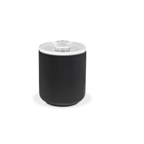 Casablanca Ice Bucket, 2 Quart, Onyx with Acrylic Lid